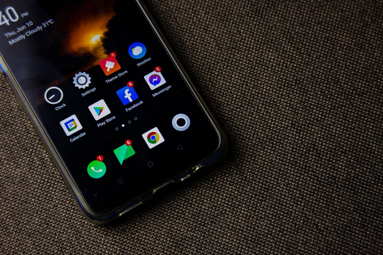 Android-app op smartphone met technische ontwikkelomgeving
